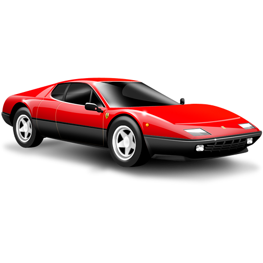Car, ferrari, red, small car, sports car icon